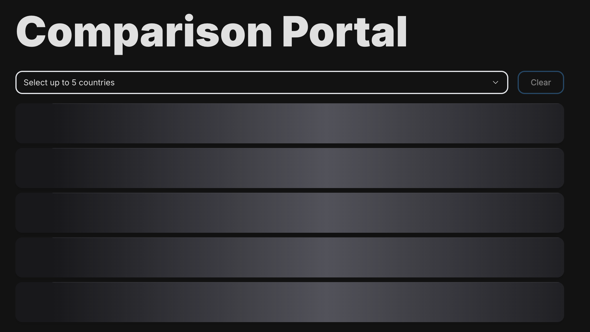 Comparison Portal Skeleton